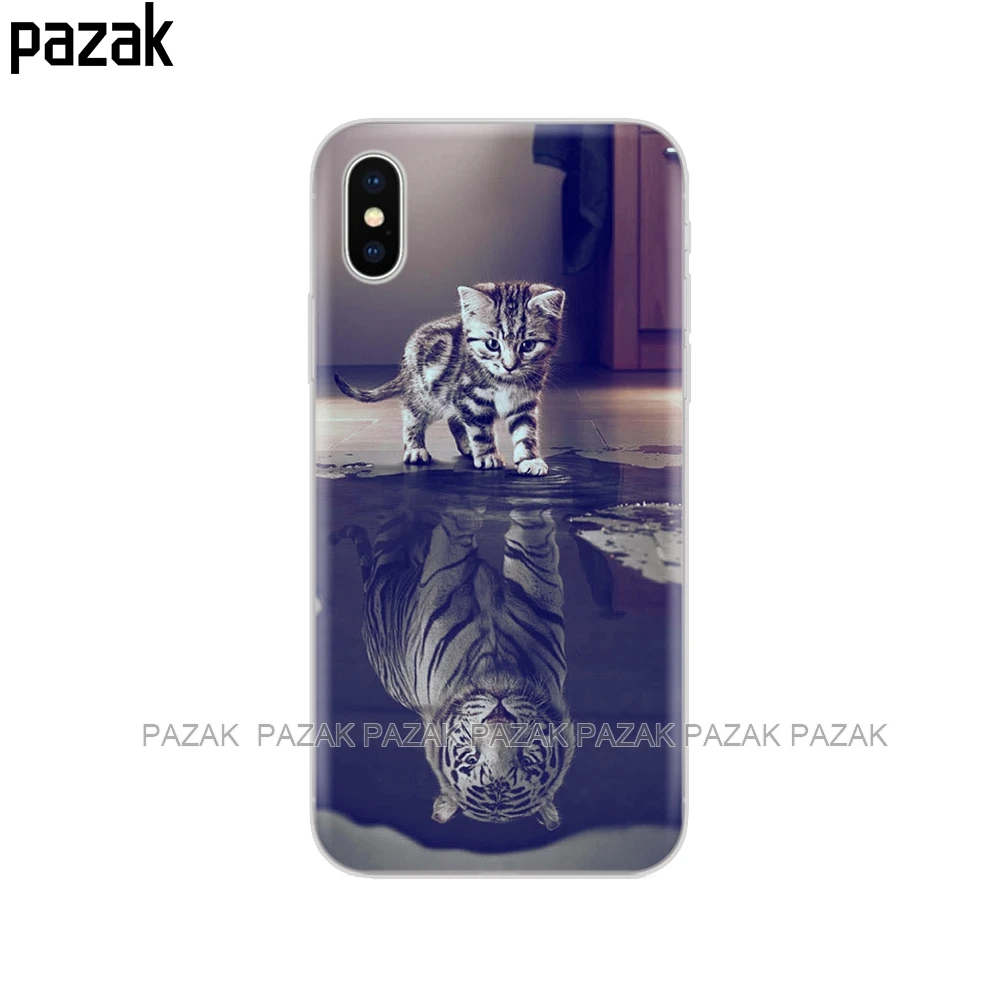 Силиконовый чехол для телефона для iphone X XS XR чехол s для iphone xs max coque etui бампер задняя крышка Полный 360 Защитный Мягкий ТПУ - Цвет: 34340