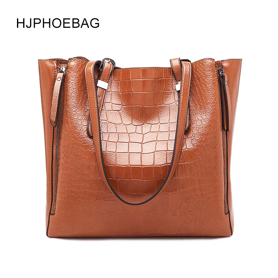 

HJPHOEBAG Women Messenger Bags Large Capacity Women Bags Crocodile pattern Leather Handbag crossbody bags for women YC039