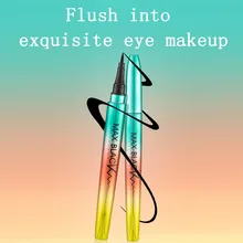 Прохладный черный быстрое высыхание жидкая подводка длительное Водонепроницаемый от пота не цветущие карандаш Карандаш для глаз Pen большие глаза макияж