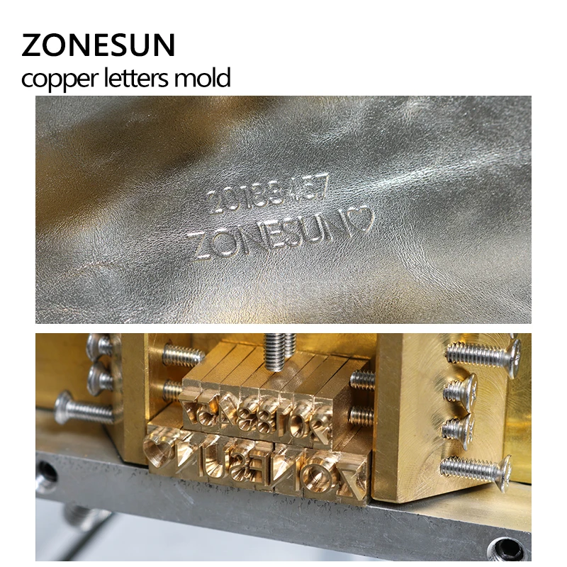 ZONESUN пользовательский латунный кожаный штамп DIY металлический фотографический
