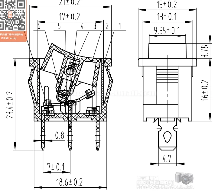 5 шт. G120 15*21 мм 3PIN ON/OFF/на лодке кулисный переключатель 6A/250 В 10A/125 автомобилей Dash