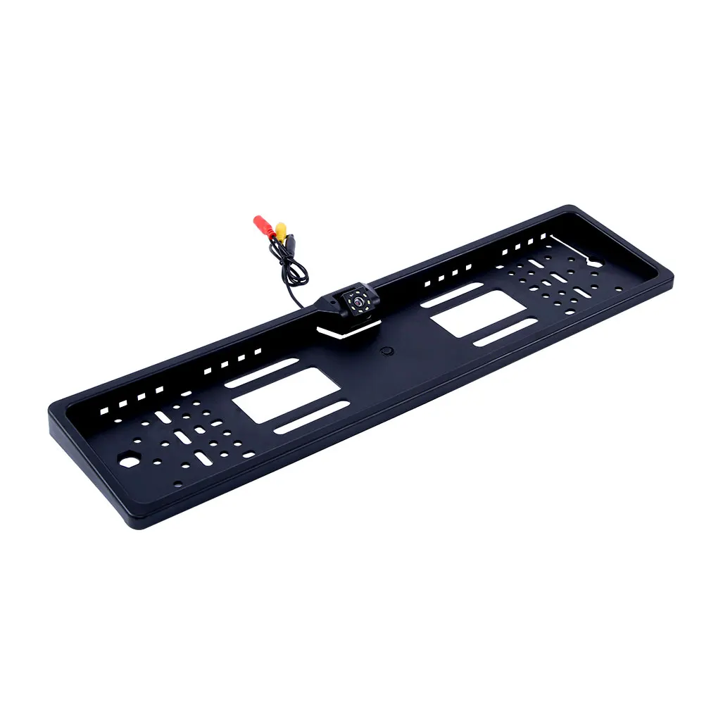 Online 4.3TFT Monitor de coche + cámara de visión trasera impermeable UE Marco de matrícula europea Parktronic cámara de respaldo de visión nocturna inversa