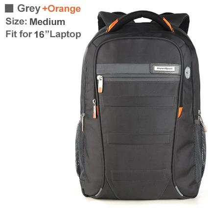 Модный Большой Вместительный прочный женский рюкзак из ткани Оксфорд, школьная сумка, Мужской Дорожный рюкзак mochilas, сумка для ноутбука 1"-17", 3 размера - Цвет: Grey Orange 19 inch