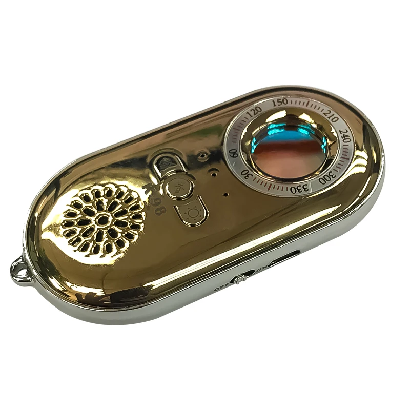 

2019 Christmas Travel Privacy Safety Device Spy Finder Hidden Camera Detector+Smallest Anti-stealing Alarm System(GOLD)