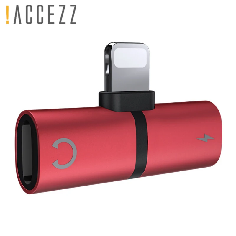 ! ACCEZZ адаптер 2 в 1 для зарядки аудио звонков iphone X 8 Plus XS IOS 12 Lighting Charge Jack наушников AUX