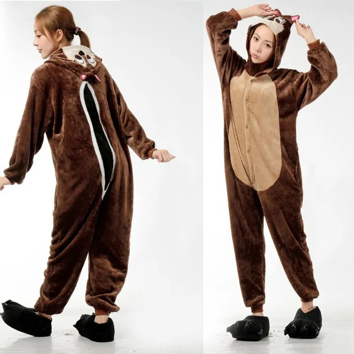 Aliexpress.com : Buy Lovely Chipmunk One Piece Pajama Onesies For ...