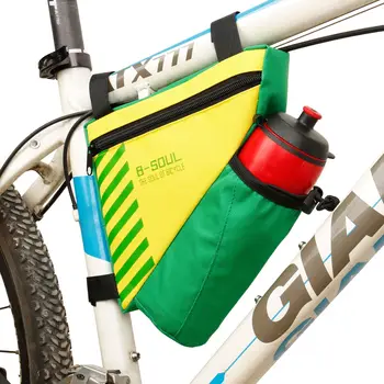 

B-SOUL Bike bag Triangle-Bag For Bicycle Front Frame Bag Cycling Top Tube Bag With Water Bottle Pocket Bicycle Accessories