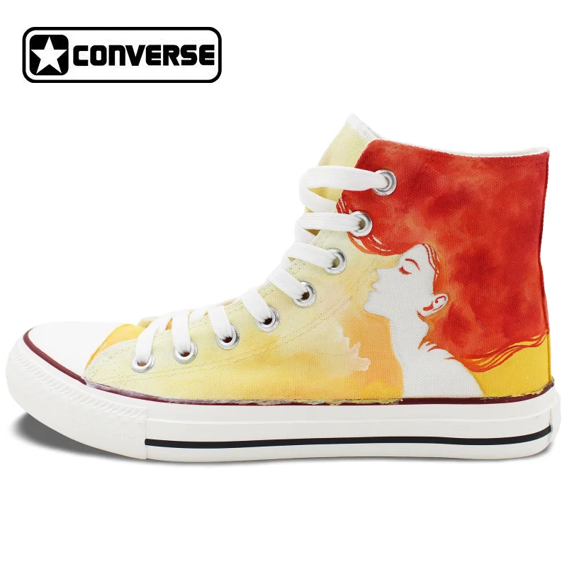 Prix pour Original Design Peint À La Main Chaussures Converse Chuck Taylor Aquarelle Rouge Cheveux Femme High Top Toile Sneakers Prix pour Original Design Peint À La Main Chaussures Converse Chuck Taylor Aquarelle Rouge Cheveux Femme High Top Toile Sneakers