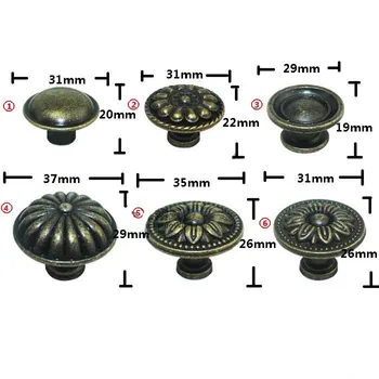 

Bulk Vintage Furniture Handle Flower Knobs and Handles Door Handle Cupboard Drawer Kitchen Pull Knob Furniture Hardware,20Pcs