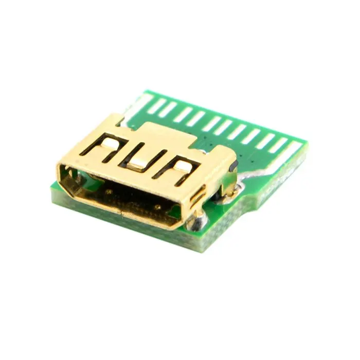 Mini HDMI 1.4 Type C Female Socket Receptacle Board Mount SMT Type with