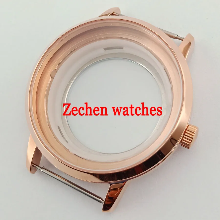 40mm Rose Gold Steel Wrist Watch Case Fit ETA 2836 ETA2836 Miyota 8205/8215/821A 40mm Rose Gold Steel Wrist Watch Case Fit ETA 2836 ETA2836 Miyota 8205/8215/821A