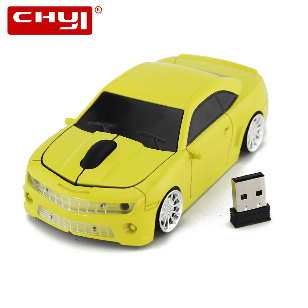 Беспроводная оптическая 3D мышь CHYI 2 4G классная Спортивная Автомобильная 1600 DPI USB
