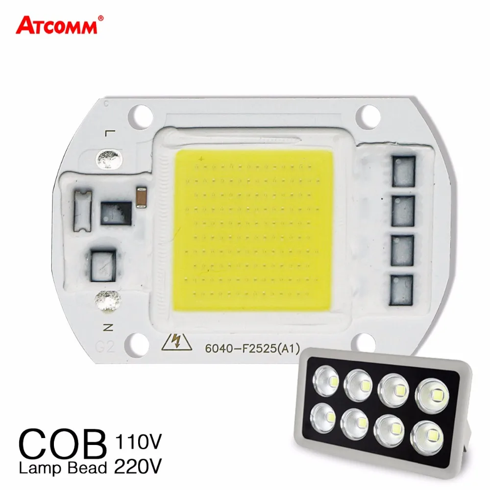 Cob HA CONDOTTO LA Lampada Matrix HA CONDOTTO I Riflettori Per Il Proiettore FAI DA TE Luce di Inondazione 110 v 220 v 20 w 30 w 50 w Intelligente IC di Via del LED a Bordo Lampadina