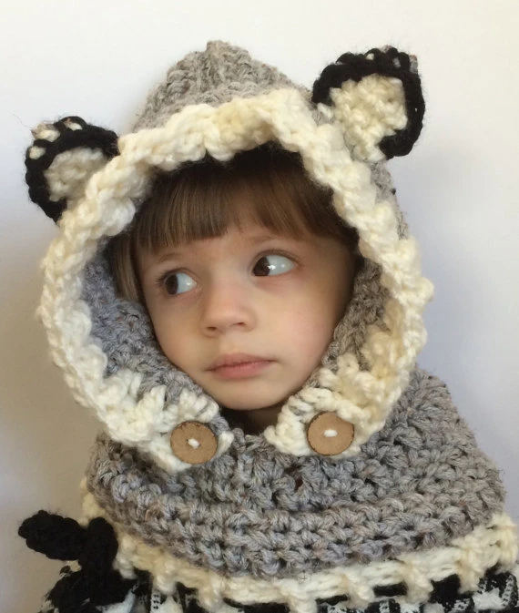 Echarpe A Capuche Loup Pour Enfants Chapeau De Benitier A Capuche Adulte Au Crochet Fait Main Chale A Capuche Loup Pour Garcons Casquettes De Capelet A Capuche Gris Aliexpress