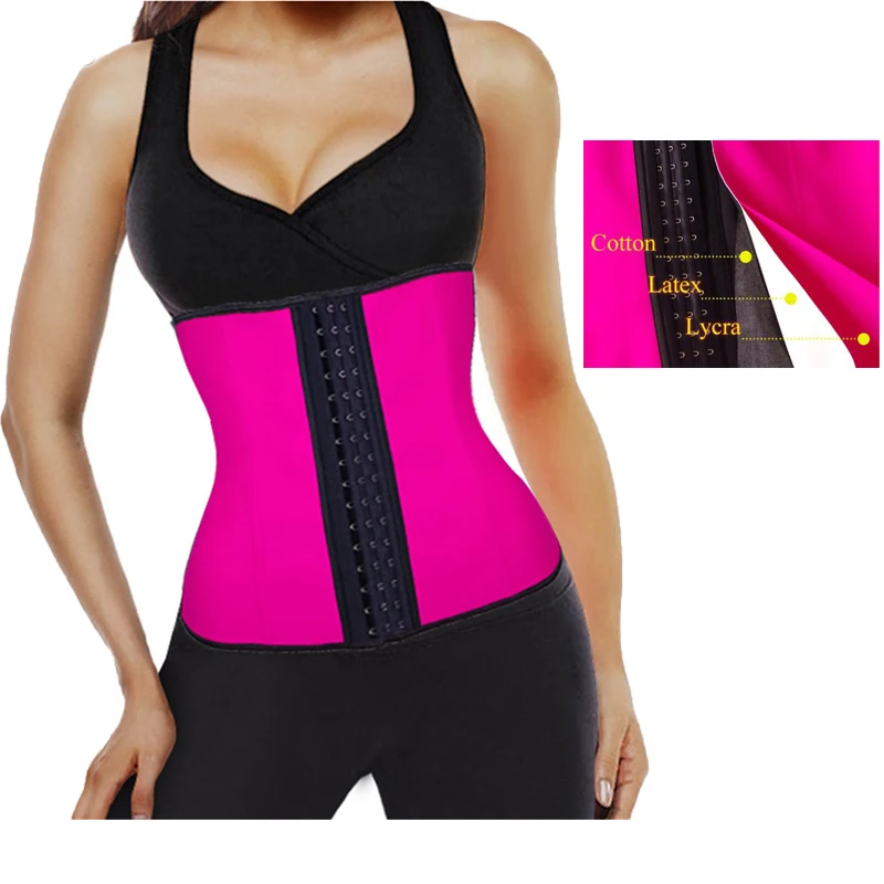 

MUKATU Plus Size Corset Slim Shaper Steel Bone Corset Waist Trainer Latex Girdle Women Waist Belt Slim Underwear Waist Shapewear