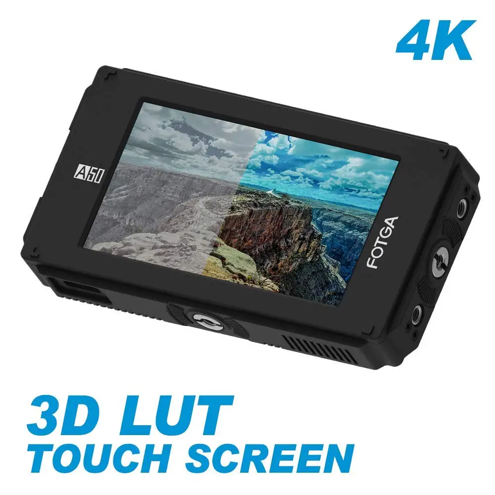 

FOTGA DP500IIIS A50TLS 5" FHD Video On-Camera Touch Screen Field Monitor 3D Lut 1920x1080 HDMI 4K Input/Output 510cd/m2 for GH5