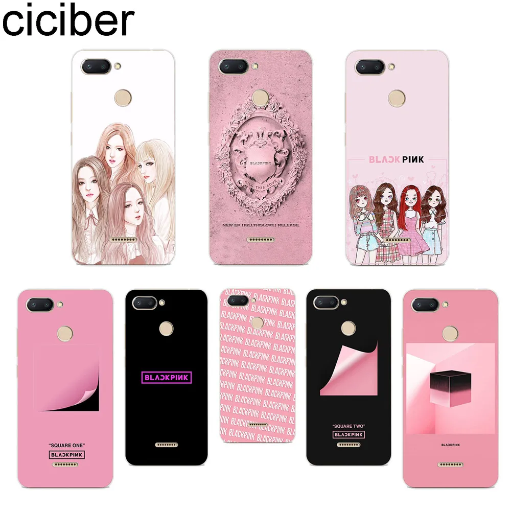 

ciciber for Xiaomi Redmi 6 5 4 3 A X S Pro Plus S2 Soft TPU Phone Cases for Redmi Note 7 6 5 4 3 X A Pro Cover BLACKPINK kpop