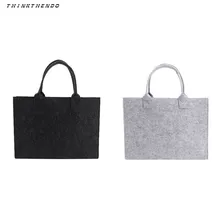 Thinkthendo unisex feminino portátil sentiu moda bolsa tote casual grande capacidade de armazenamento organizador bolsa de ombro novo
