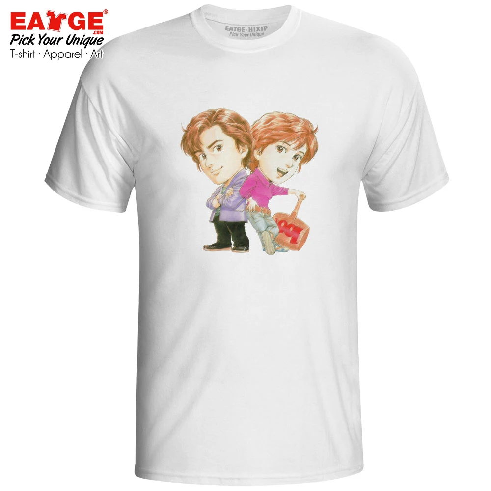 

Best Partner T Shirt Retro Anime City Hunter Ryo And Saeko Hand Paint Punk Funny Design T-shirt Hip Hop Skate Rock Unisex Tee