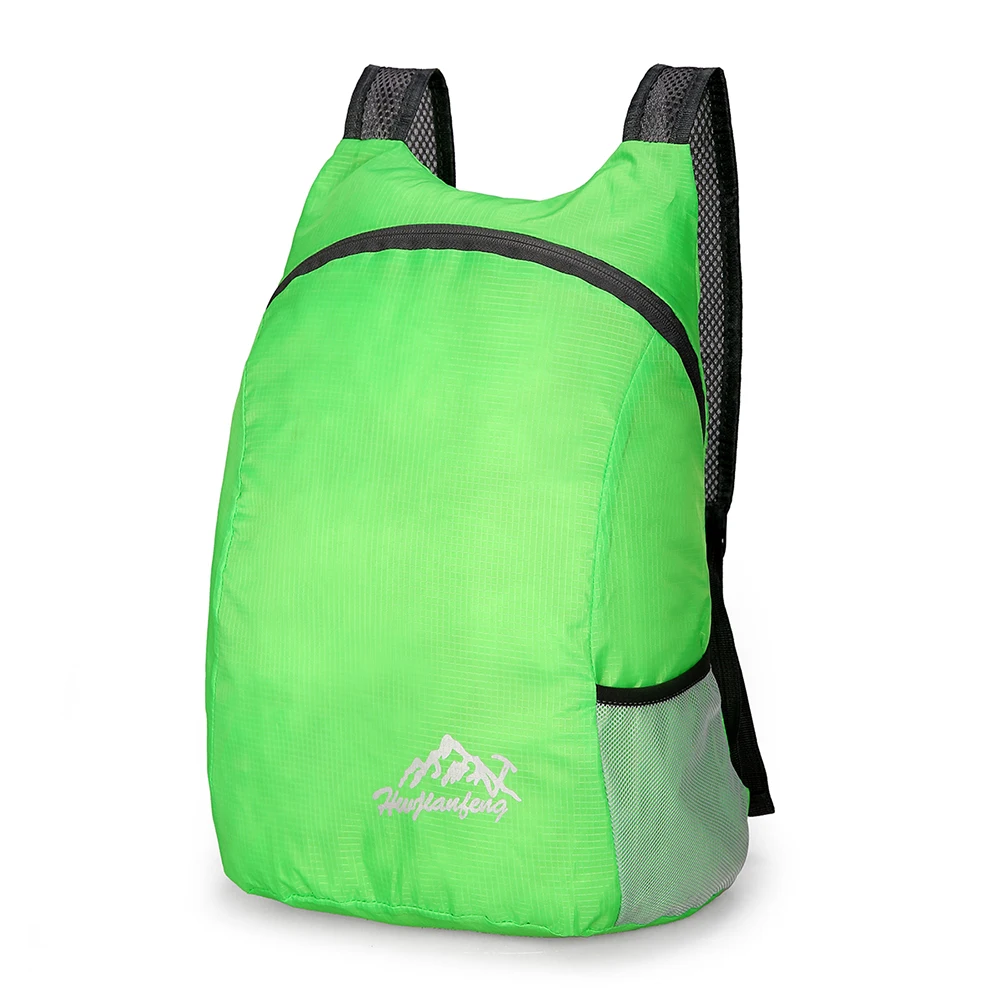  Outdoor Folding Backpack Waterproof Polyester and Breathable Shoulder Strap Light Portable Travel B - 4000012667889