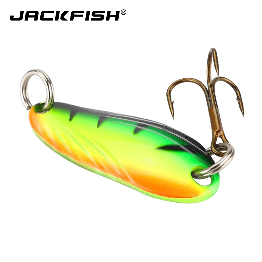 JACKFISH, 10 шт./лот, рыболовная приманка, ложка, 3 г/4 г/5 г/6 г, набор наживки, металлическая приманка, набор, блесны, рыболовные приманки с коробкой, рыболовные снасти, жесткая приманка