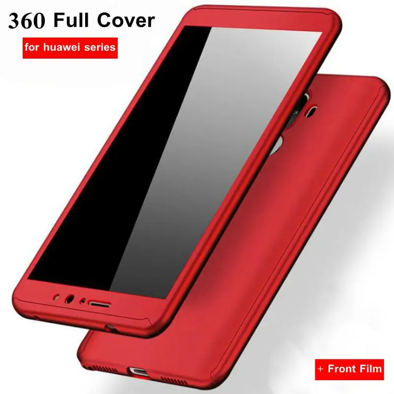 

360 Full Cover For Huawei p20 p30 mate20 lite pro nova 3i 3 4 2s Hard PC Shockproof Case For huawei honor 10 9lite 7x 8x y6 2019