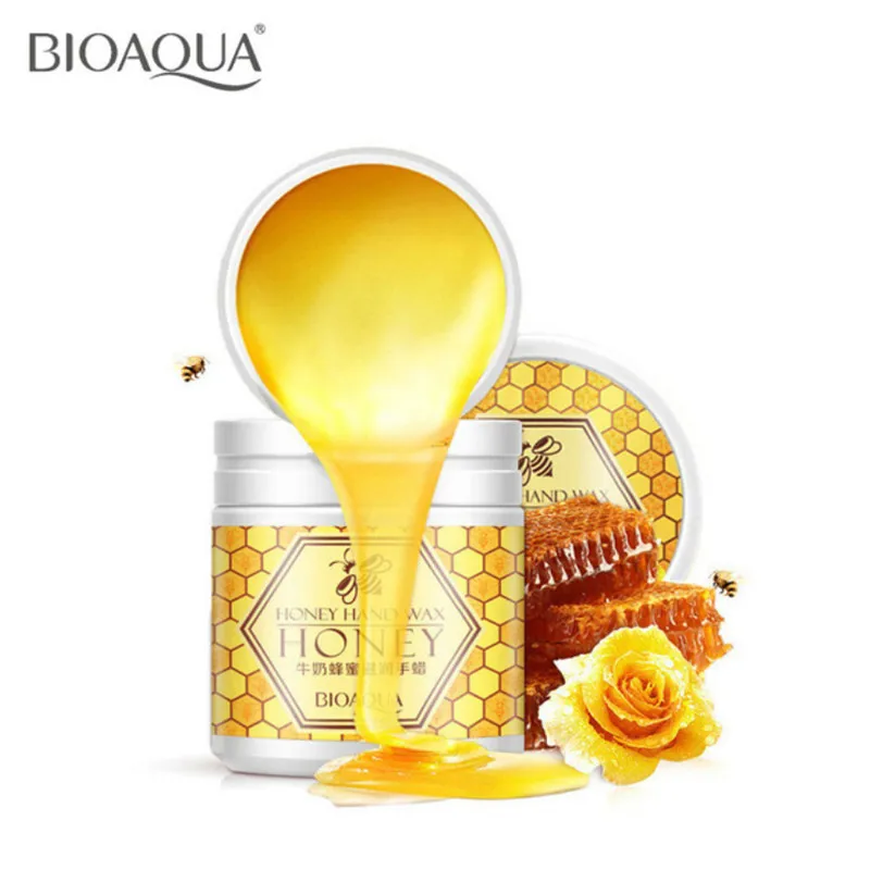 

BIOAQUA milk honey Whitening Nourish hand wax skin care moisturizing hydrating remove aged horn paraffin bath hand cream