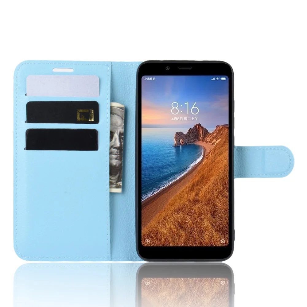 Чехол для Xiaomi Redmi 7A Xaomi Redmi7A откидная задняя крышка роскошный защитный кожаный