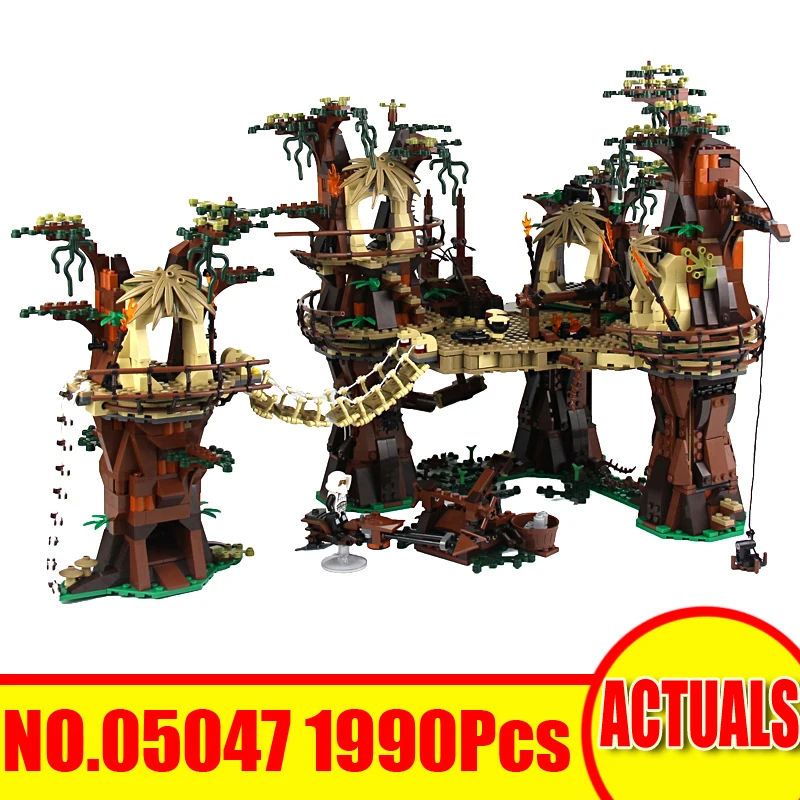 

DHL Lepin 05047 1990Pcs Star Wars Figures The Ewok Village Set Model Building Blocks Bricks Boy Toys Compatible Legoinglys 10236