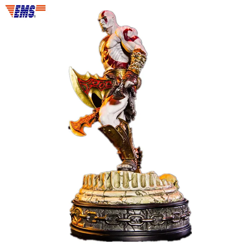 

New Arrival God of War Demigod Kratos Full-Length Portrait Resin Statue Action Figure Collection Desktop Decoration G2634