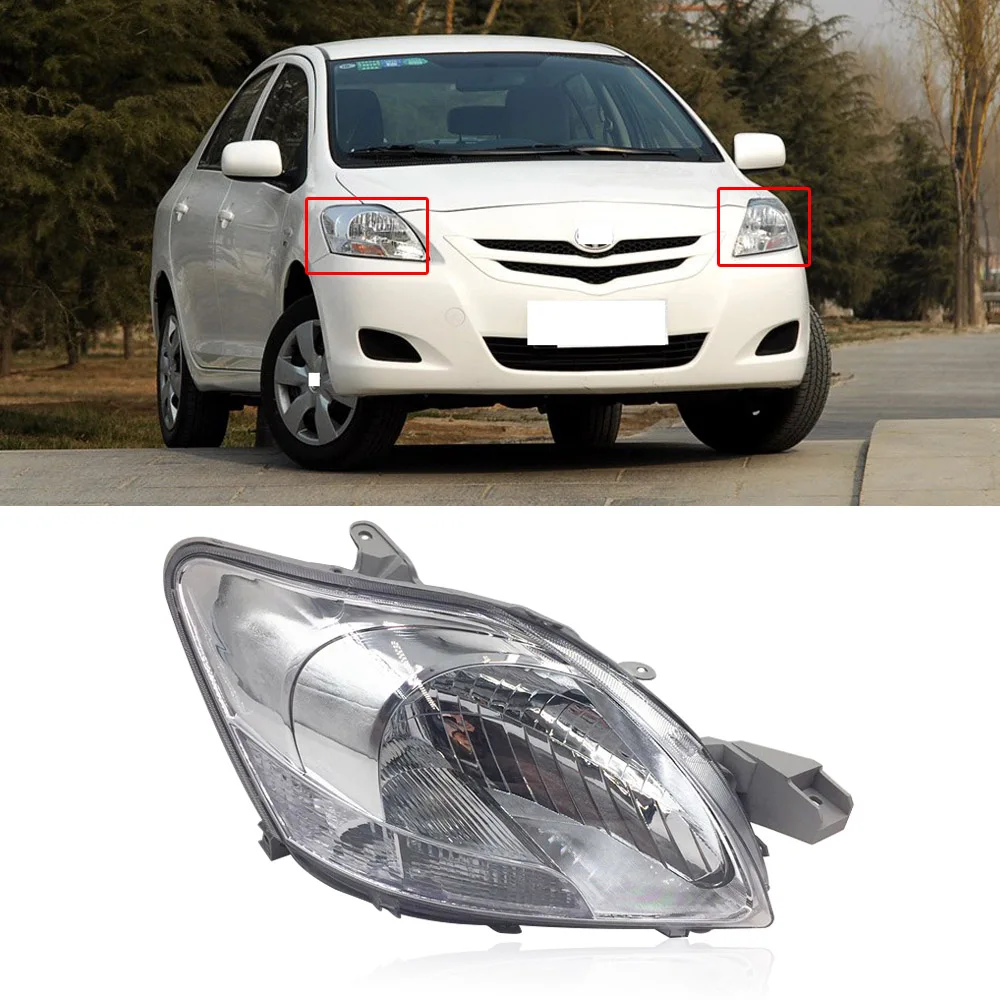 

CAPQX For Toyota Vios 2008-2013 Front Driving Light Head Light Headlamp Day Light Running Lamp Headlight Head Lamp Assembly