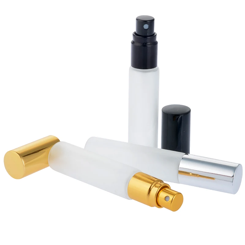 Wholesale-100-Pieces-Lot-10ML-Portable-Frosting-Glass-Refillable-Perfume-Bottle-With-Aluminum-Atomizer-Empty-Parfum