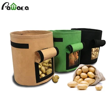 

Potato Grow Bags 6.8 Gallon Taro Tomatoes Potato Grow Bag with Handles Vegetable Planter Container Bags for Home Garden Planting