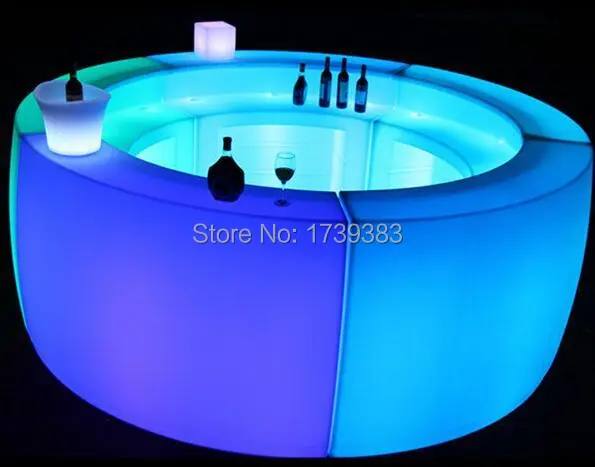 

Multicolor Rechargeable LED Bright furniture,Corner Bar,LED Break Bar Table,Remote control Luminous LED Bar Counter