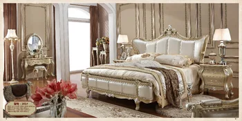 

0426-006 Luxury European Design Classic Beds Leather Beds For Bedroom Furniture