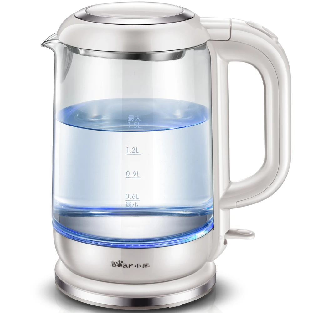 

Bear 1.5L Led Light Electric Kettle Preserving Pot with Dry Boiling Function Stainless Steel ZDH-A15D1