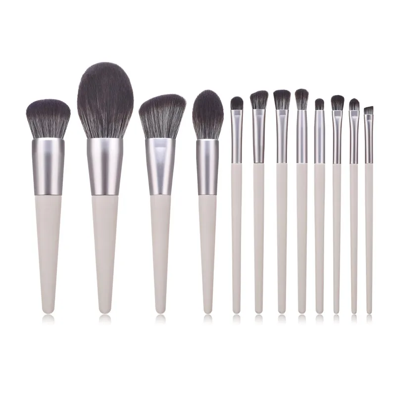 

12PCS Makeup Brushes set Elegant Wooden Multifunctional Brushes Cosmetic Micro Tools make up brushes kit T12077