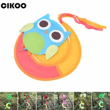 Cikoo 1 шт. случайная Спиральная Ветряная мельница для животных красочная ветряная вертушка газон для сада, двора, улицы Декор Детская игрушка