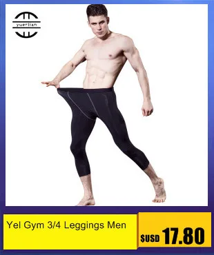 Yuerlian New GYM Compression Bodybuilding Pantalones Hombre Fitness Tights Trousers Sweat Pants For Men Sport Running Leggings