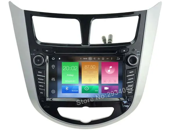 Для Hyundai Verna Accent Solaris 2011-2016 Android 8.0 dvd-плеер автомобиля Восьмиядерный (8 ядра) 4 г Оперативная память 1080 P 32 ГБ Встроенная память GPS устройство