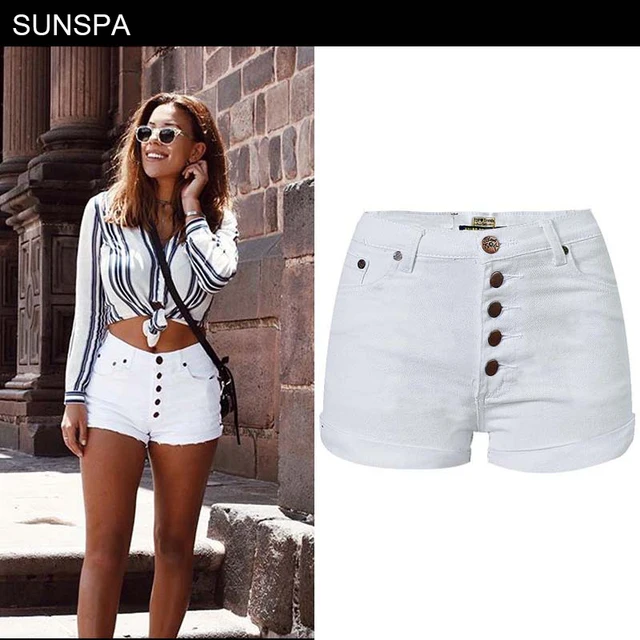Best Offers SUNSPA Plus Size White Pink Denim Shorts Women 2018 Summer Fashion Black Ripped Jeans Shorts Hole Tassel Femme Shorts Best Offers SUNSPA Plus Size White Pink Denim Shorts Women 2018 Summer Fashion Black Ripped Jeans Shorts Hole Tassel Femme Shorts