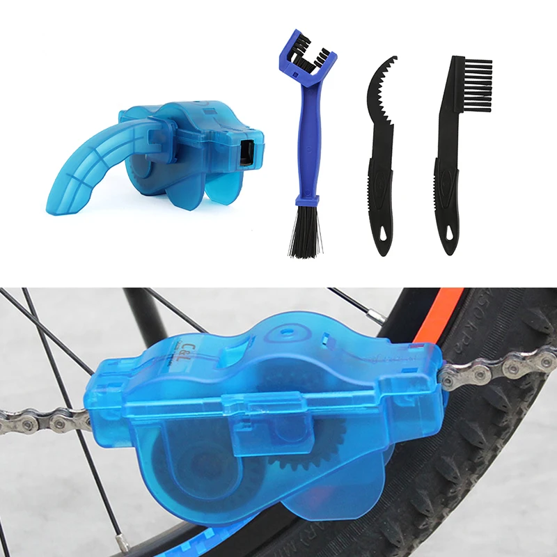 

Portable Bicycle Chain Cleaner Bike Clean Machine Brushes Scrubber Wash Tool Mountain Cycling Cleaning Outdoor Accessories