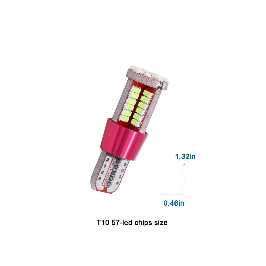 2 шт. светодиодные лампы T10 W5W 194 168 для внутреннего светильник BMW E60 E90 Peugeot 307 Mini Cooper