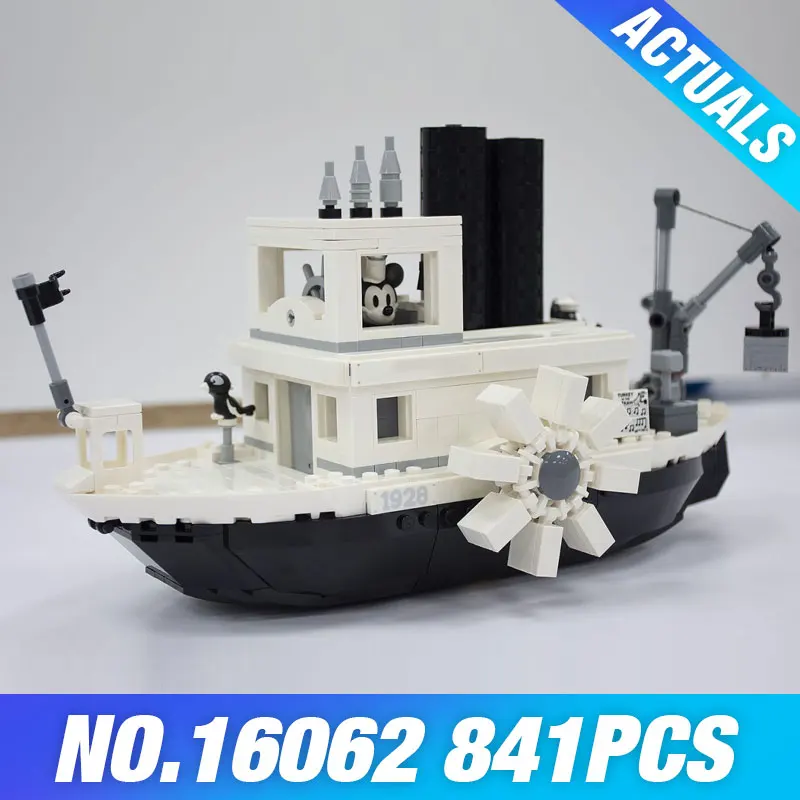 

Lepin 16062 Movie Series The 21317 Ideas Steamboat Willie Set Model Building Blocks Bricks Educational Kids Christmas Gifts Toys
