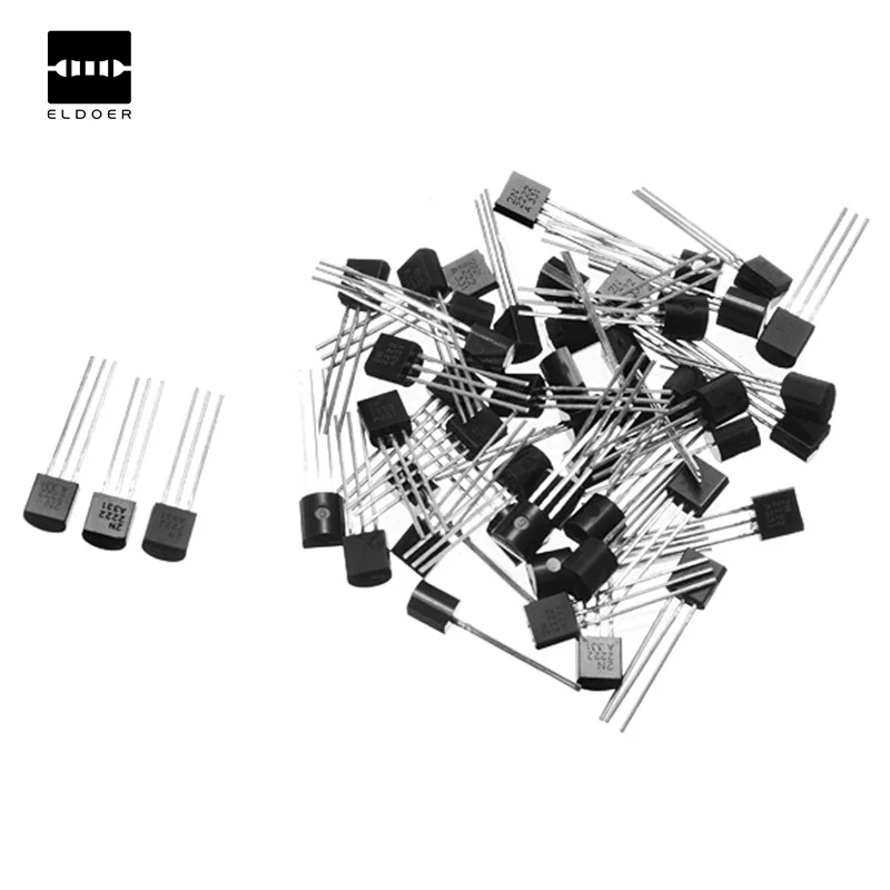 

50Pcs TO-92 30V 0.6A 2N2222A Triode Transistor NPN 2N2222 Switch Transistors Electronic Components & Supplies