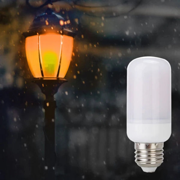 

High LED Flame Effect Simulated Nature Fire Light Corn Bulbs E27 Decoration Lamp LG66