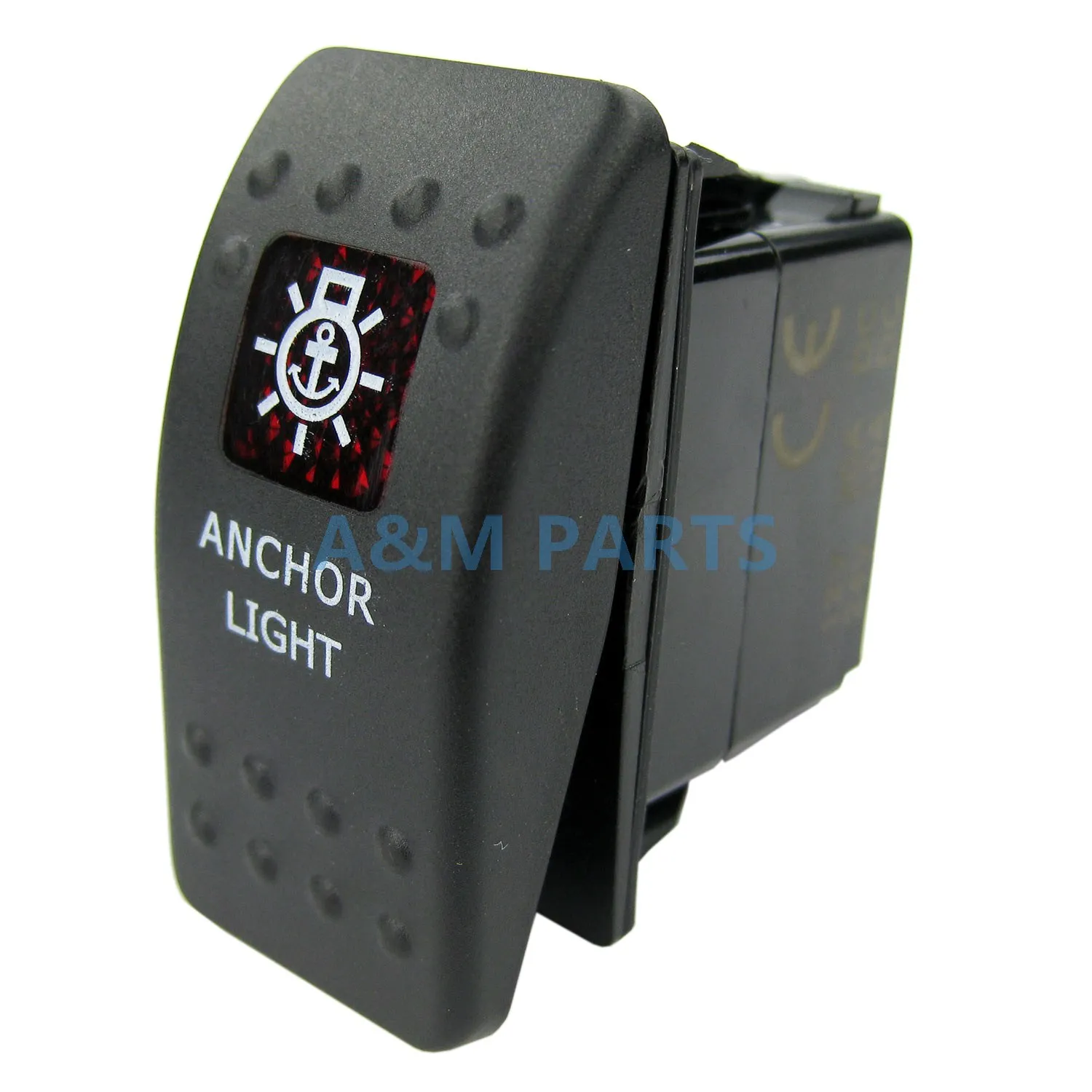 ANCHOR LIGHT Rocker Switch Boat Marine Carling ARB Rocker Switch Red LED 12V 24V 3 Pin ON OFF