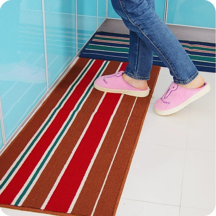 Classic striped Bedside bath floor matsin Carpet from Home & Garden on