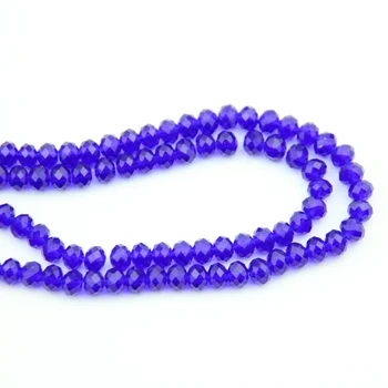 

2*3-8*10mm Dark Sapphire Birthday Supply Crystal Rondelle Ball Bead K9 Glass Suncatcher For Wedding Party Decoration Accessories