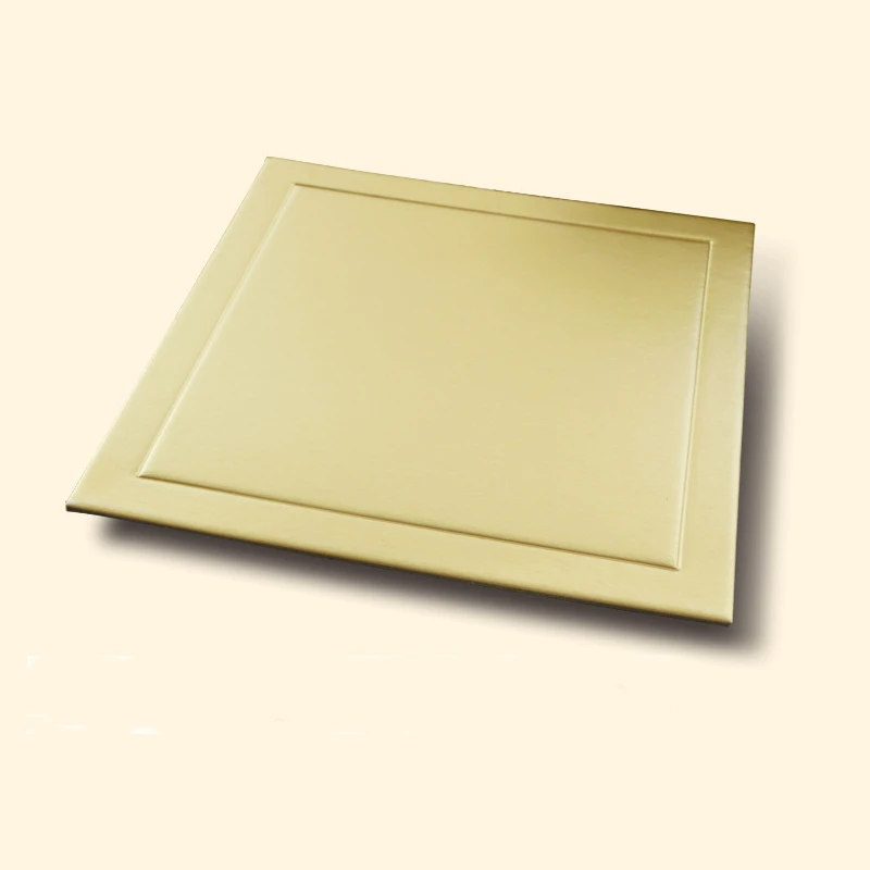 1 комплект/5 шт. квадратный Золотой картон, основа для торта, бумага для выпечки подносы для десерта, базовая смазка, прочный кондитерский картон